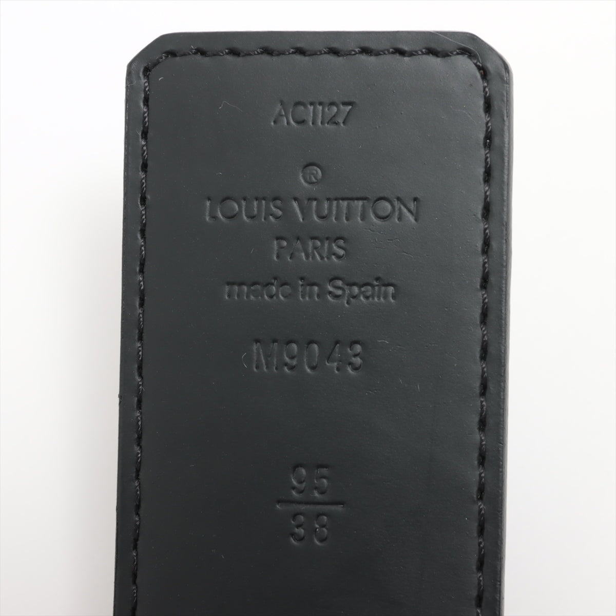 Louis Vuitton M9043 Sanctuary LV Initial AC1127 Belt 95/36 Leather Black