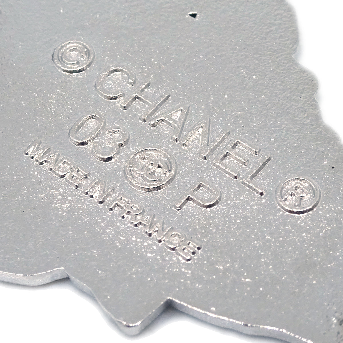 Chanel Silver Mademoiselle Brooch Pin 03P