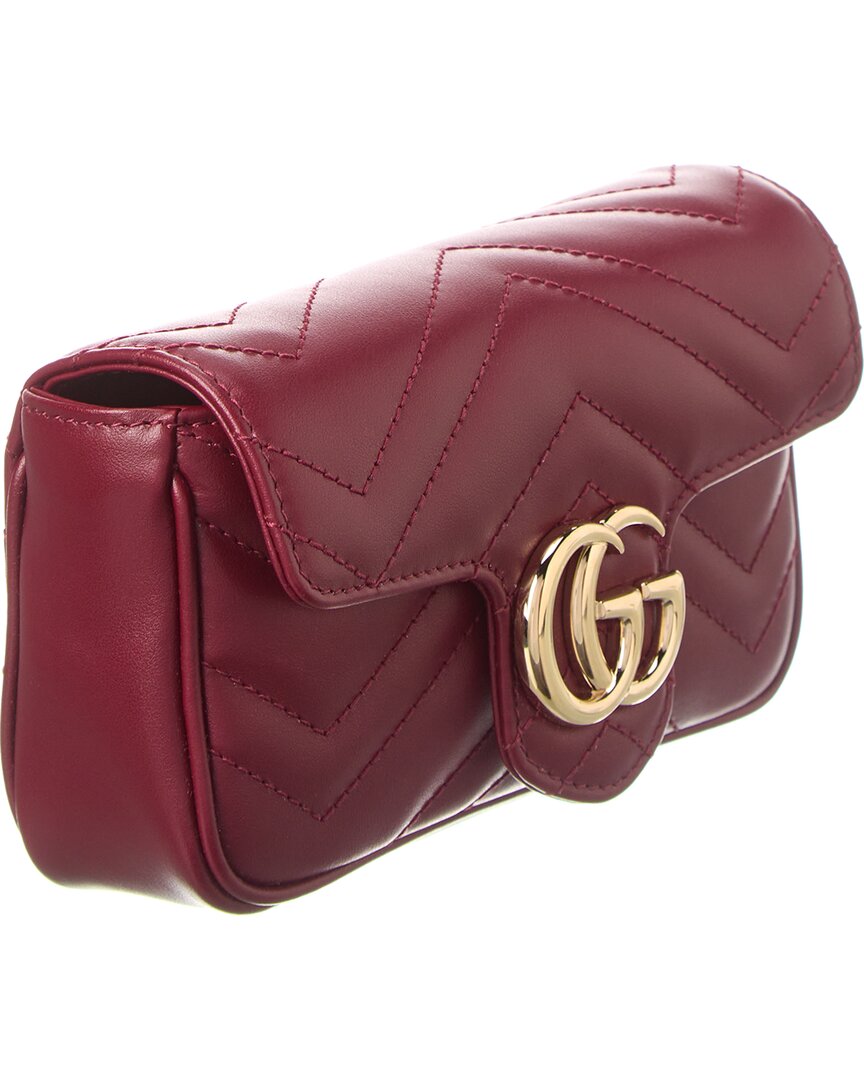 Luxury Gucci Trending 2025 GG Marmont Super Mini Matelasse Leather Shoulder Bag