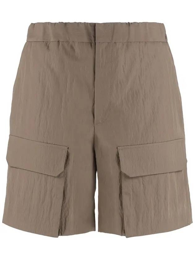 Luxury Fendi Cargo Bermuda Shorts Brown