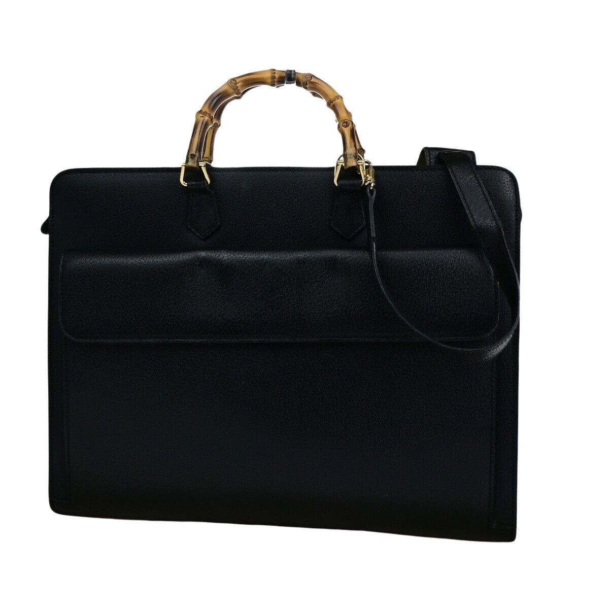 Luxury Gucci Trending 2025 Bamboo  Leather Briefcase Bag