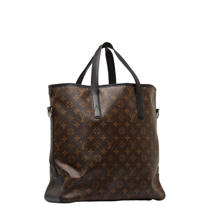 Louis Vuitton Monogram MacArthur Divis Tote Shoulder Bag M56708 Brown PVC Leather  Louis Vuitton