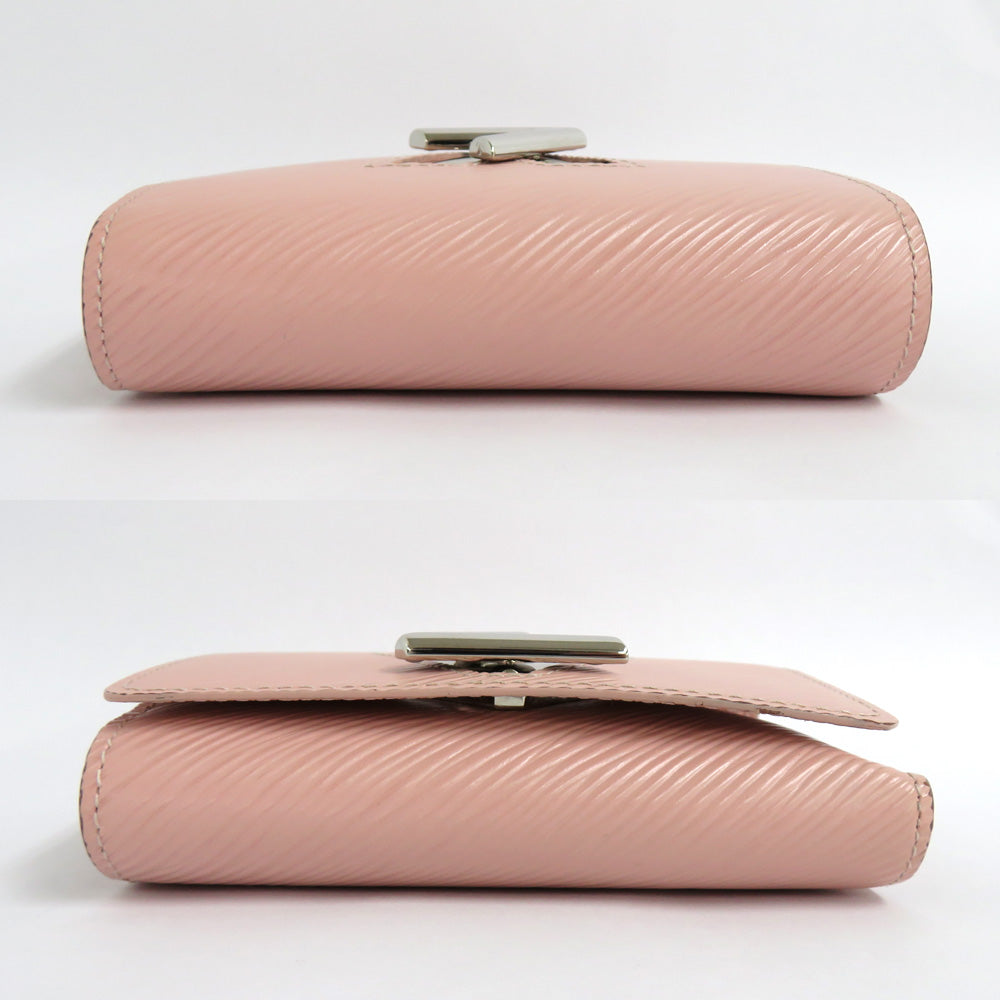 Louis Vuitton Portefolio Twist Compact M62934 Epi Rose Balletine Pink Silver  Three Fold Wallet Leather
