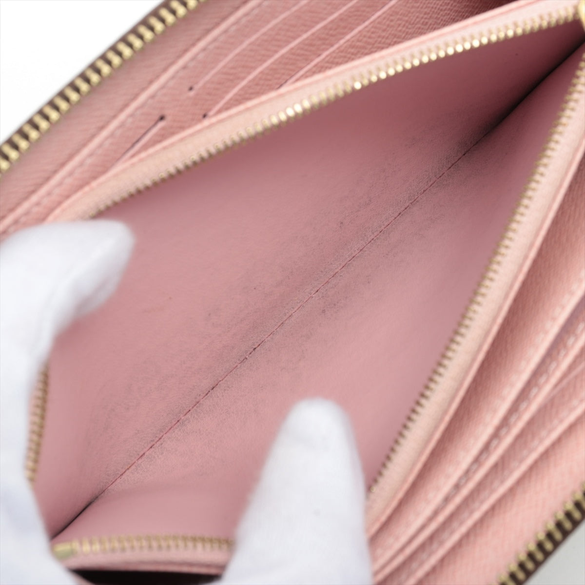 Louis Vuitton Monogram  Wallet M41894 Rose Valerie Round Zip Wallet