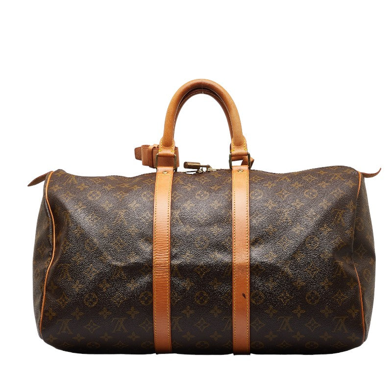 Louis Vuitton Monogram Quintuple 45 Boston Bag Travel Bag M41428 Brown PVC Leather  Louis Vuitton