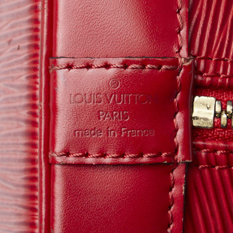 Louis Vuitton Red Epi Alma Handbag M52147