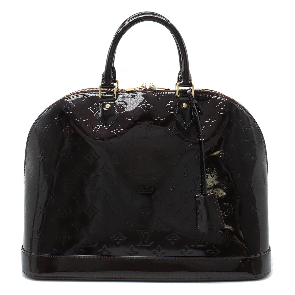 Louis Vuitton Louis Vuitton Monogram Vernis Alma GM Handbag Patent Leather M93595