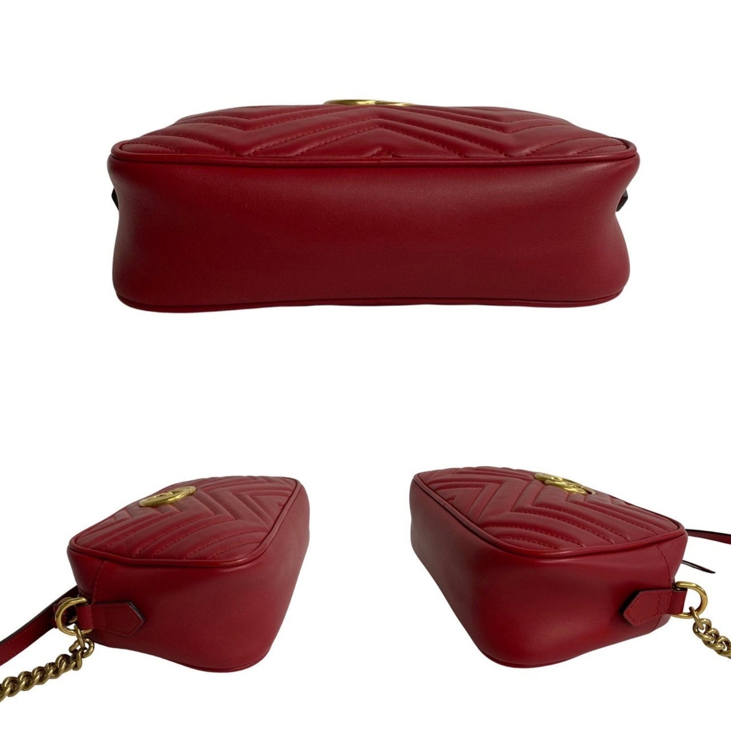 Luxury Gucci Trending 2025 Gg Marmont  Leather Shoulder Bag ()