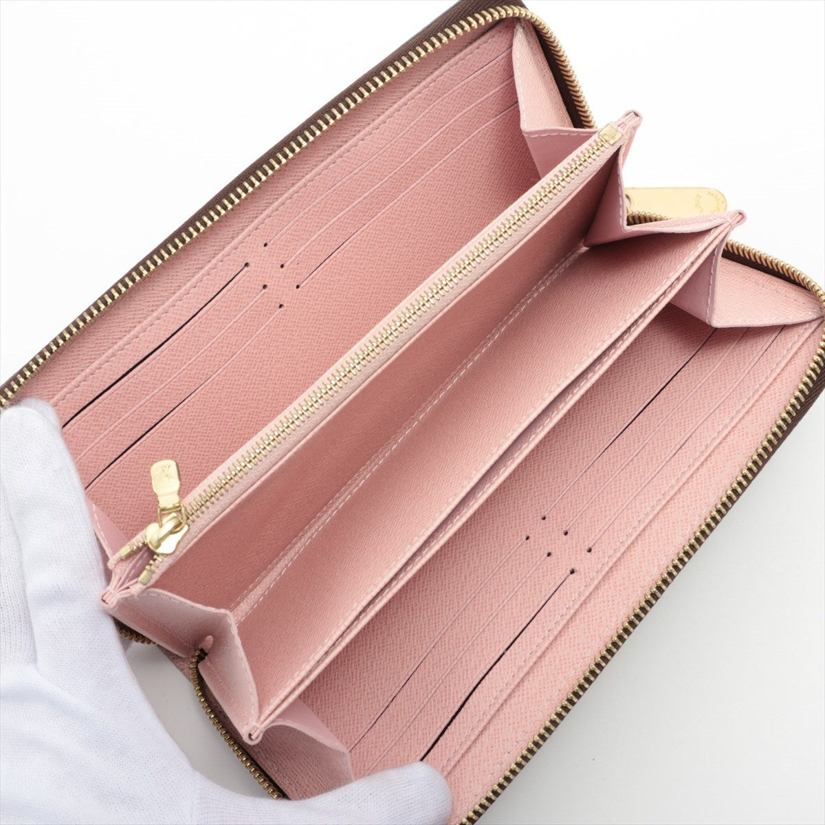 Louis Vuitton Monogram  Wallet M41894 Rose Valerie Round Zip Wallet