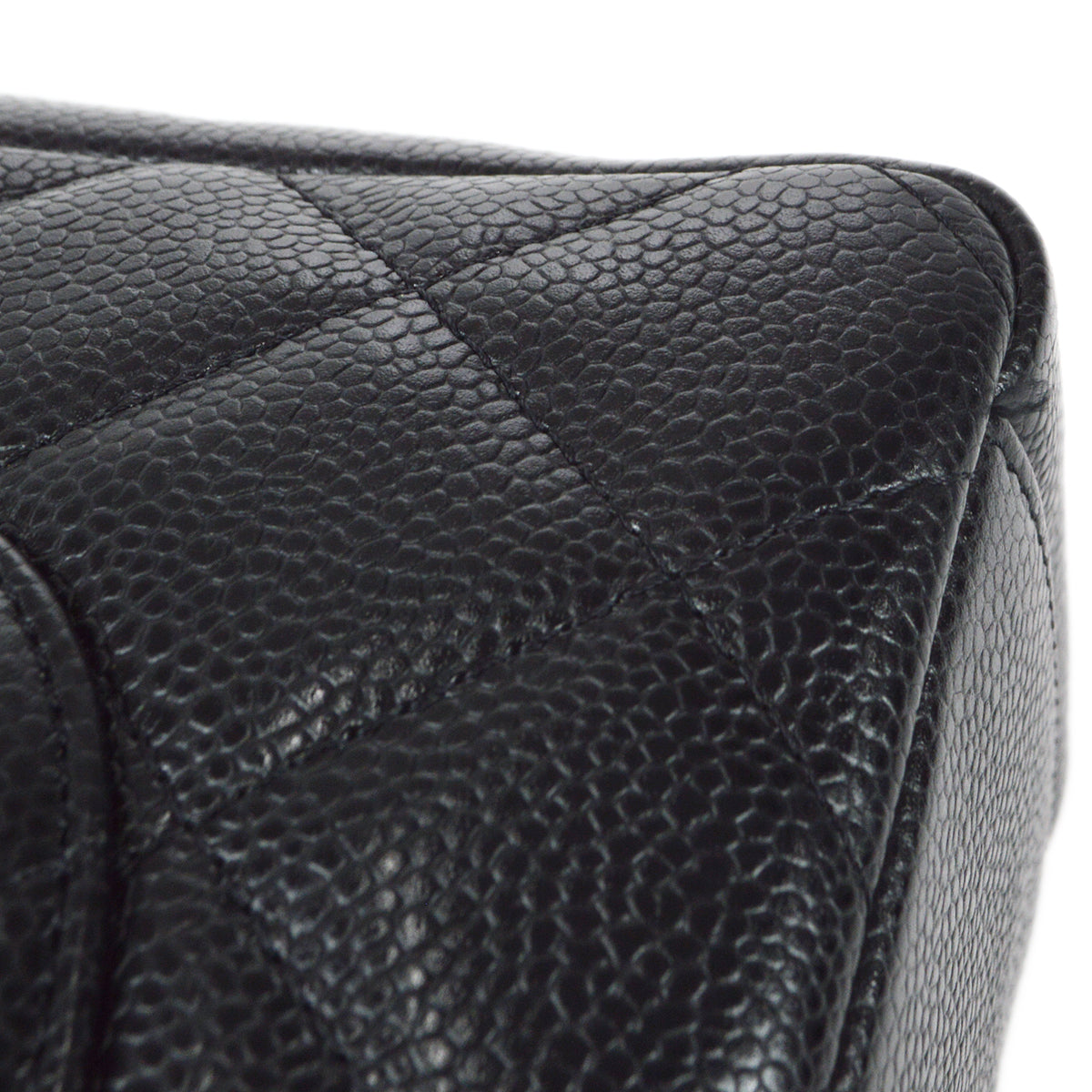 Luxury Chanel 2003-2004 Black Caviar Petite Shopping Tote PST