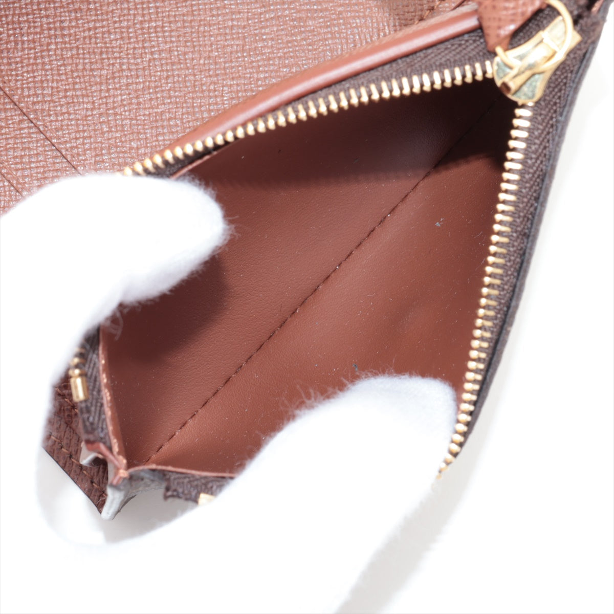 Louis Vuitton Monogram Portefolio Victoria M62472 Brown Compact Wallet