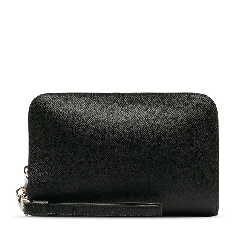 Louis Vuitton Taiga ing Bag Second Bag M30182 Noneir Black Leather Men Louis Vuitton