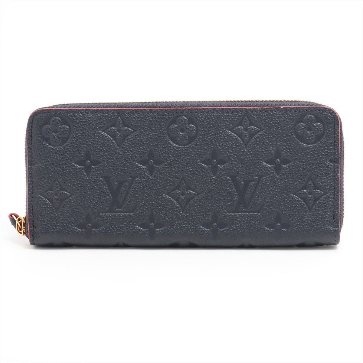 Louis Vuitton Monogram Emplant Portfolio Clemence M69415 Marine Round  Wallet  Reaction