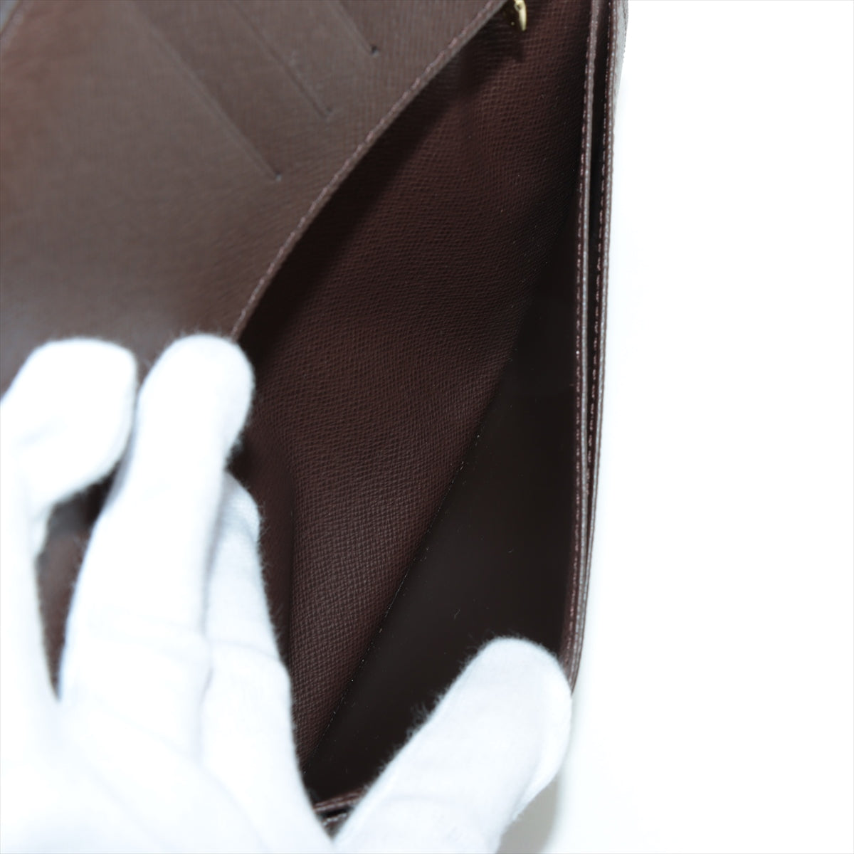 Louis Vuitton Damier Portfolio Brother N60017 Brown Wallet