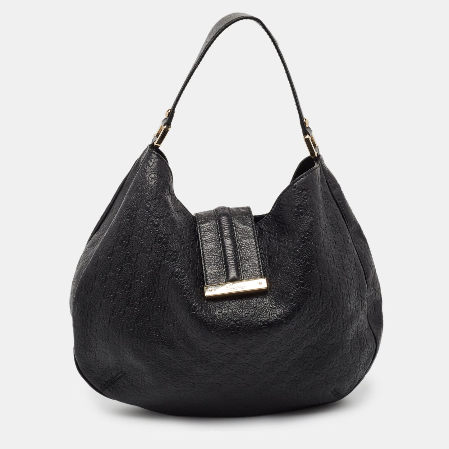 Luxury Gucci Trending 2025 Black Luxury Gucci Trending 2025ssima Leather Large New Ladies Web Hobo