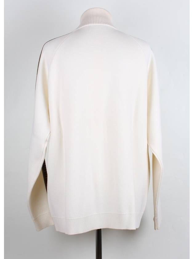 Luxury Fendi FF logo wool zip up cardigan 56