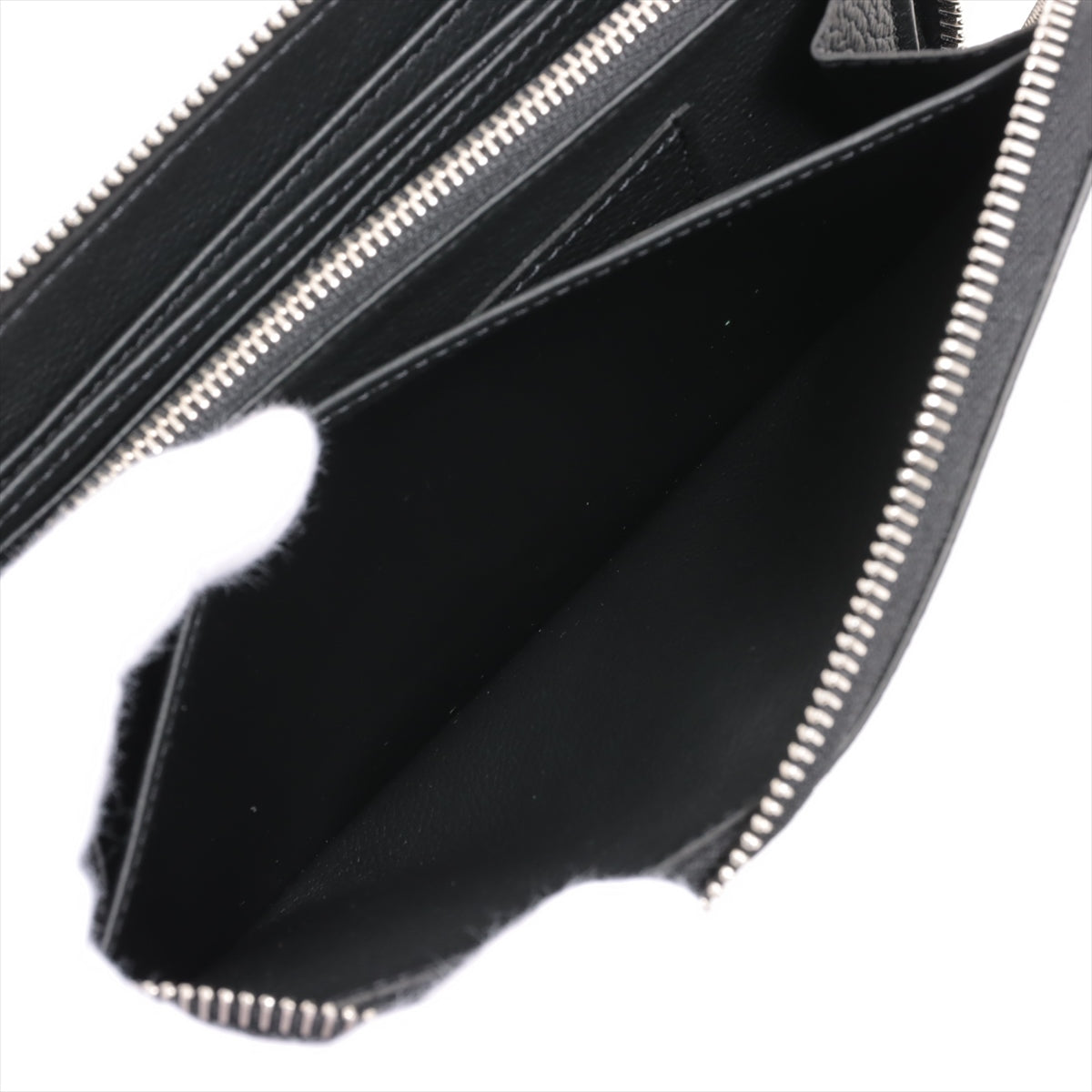 Louis Vuitton LV Logo Zippy Locky M62622 Noneir Round Zip Wallet