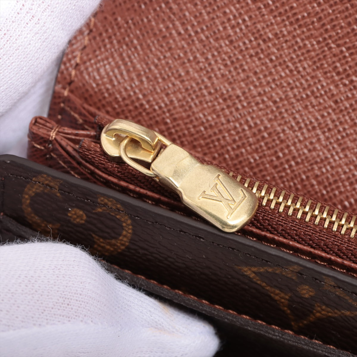 Louis Vuitton Monogram Portefoliosara M60531 Brown Long   Wallet