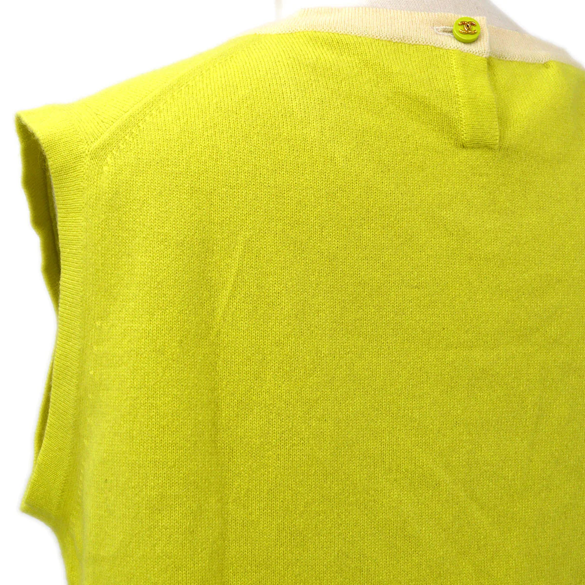 Luxury Chanel 1996 sleeveless cashmere top #44