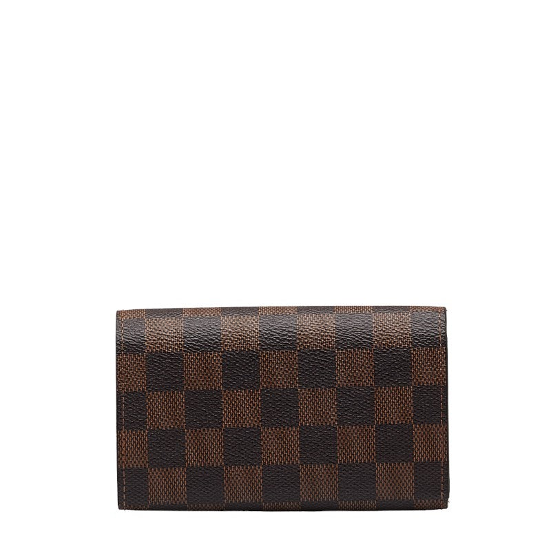 Louis Vuitton Double Fold Wallet N61736 Brown PVC Leather  Louis Vuitton