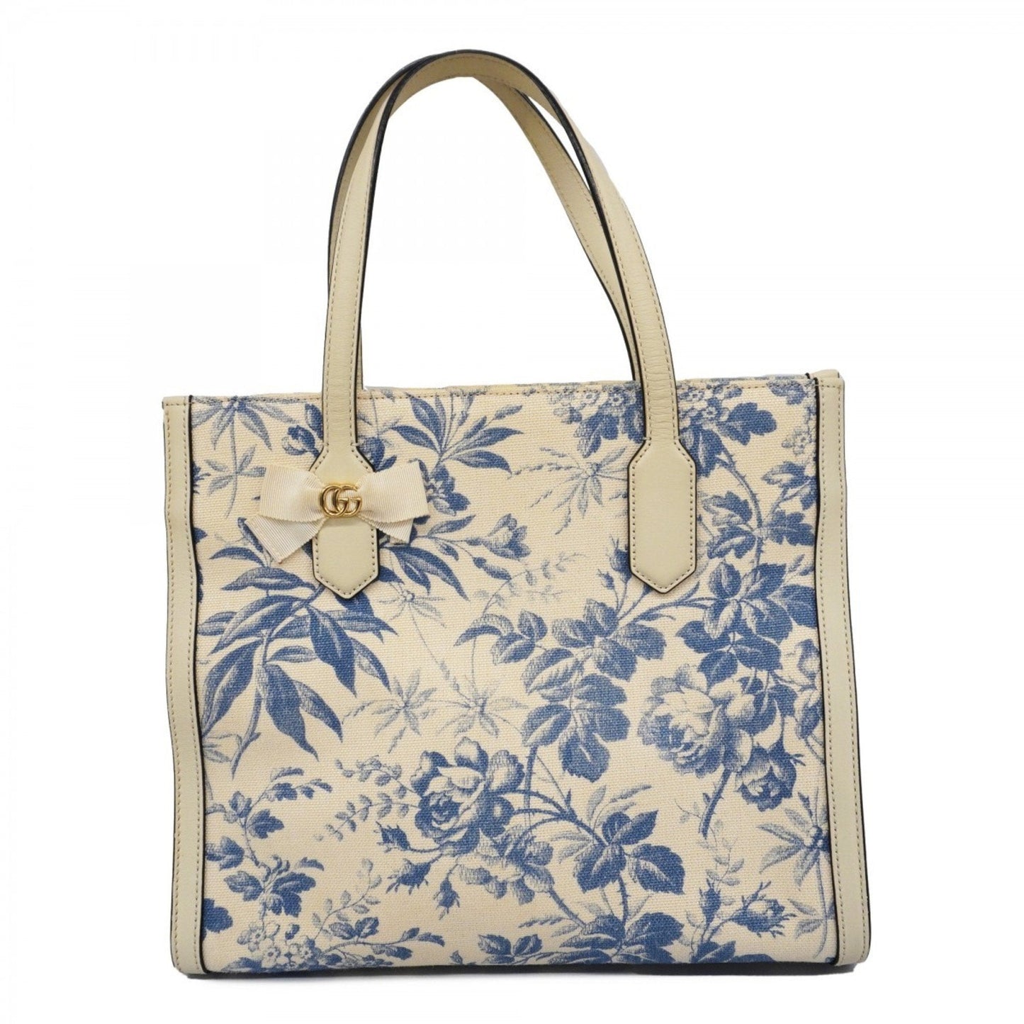 Gucci blue ivory Canvas Tote Bag