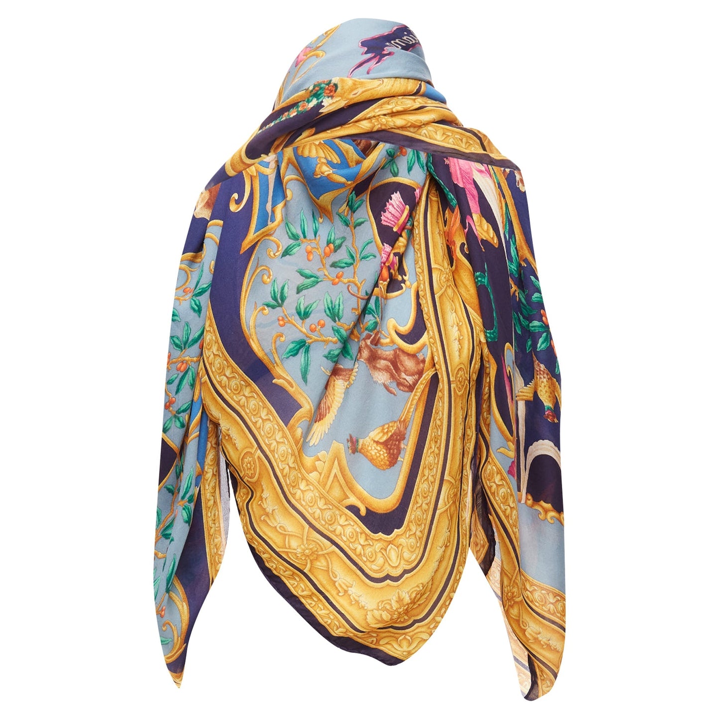 Gucci Tom Ford Diana Legend Barocco motif silk square scarf