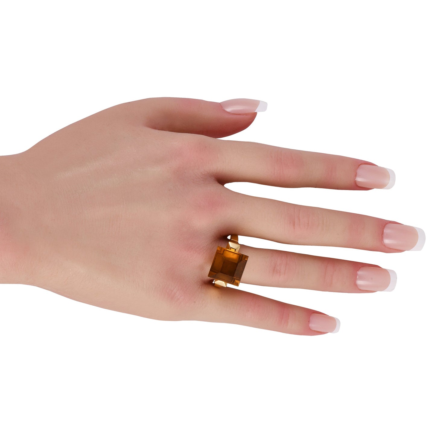 Gucci Chiodo 18K Yellow Gold Citrine Ring GU09-1028524