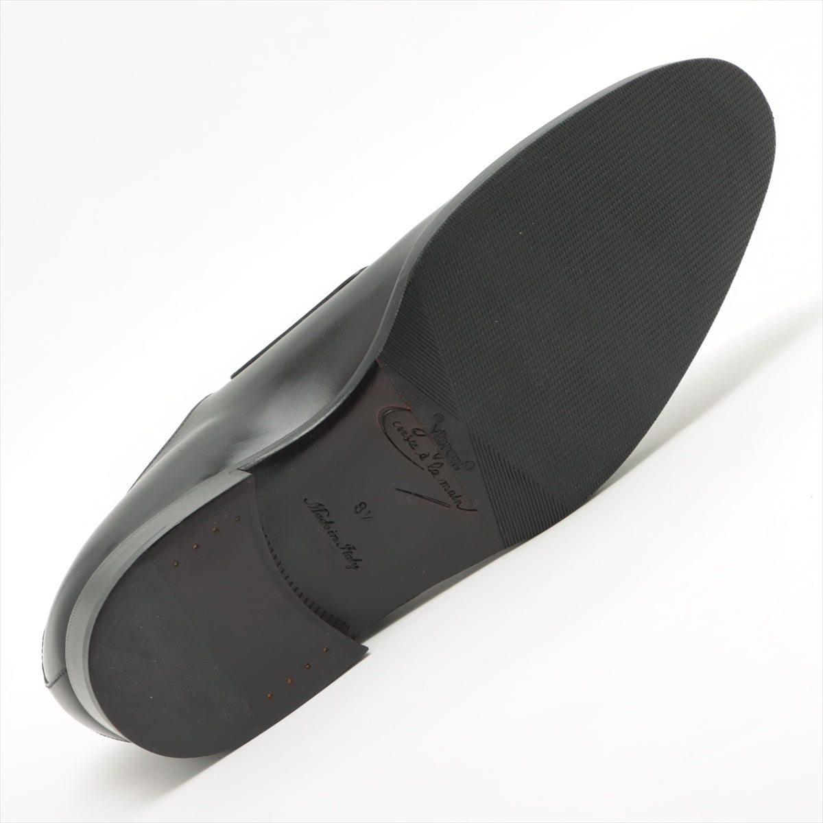 Louis Vuitton 06  Leather Shoes 8.5 Black NI0036