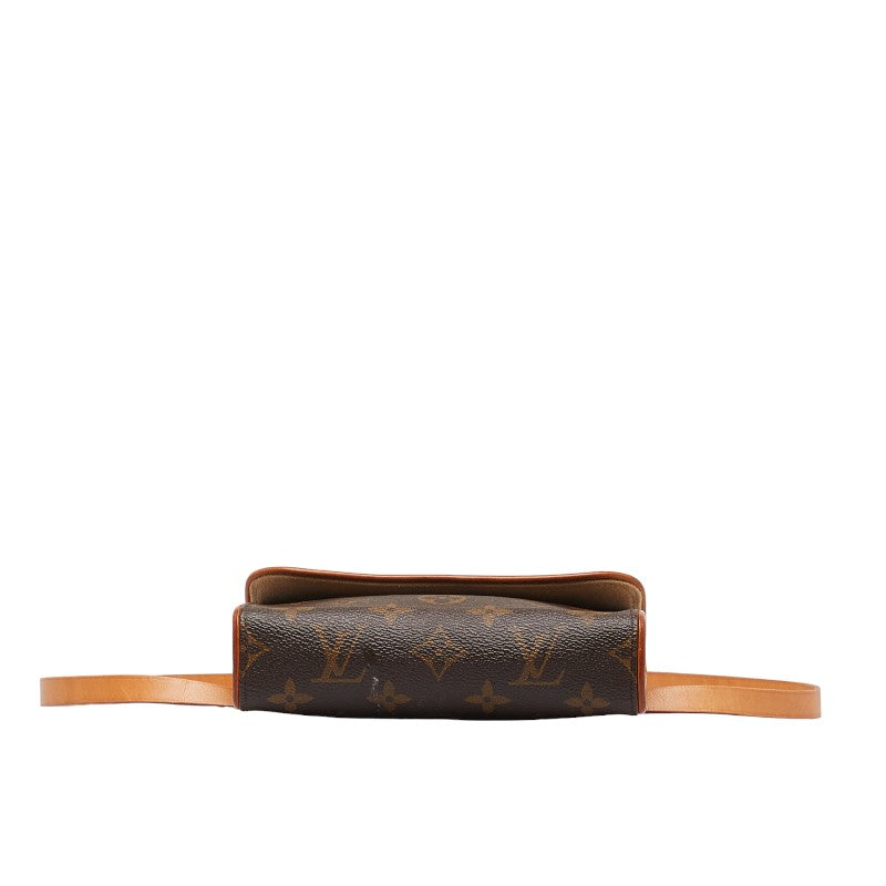 Louis Vuitton Monogram Pochette Florentine XS Body Bag M51855 Brown PVC Leather  Louis Vuitton