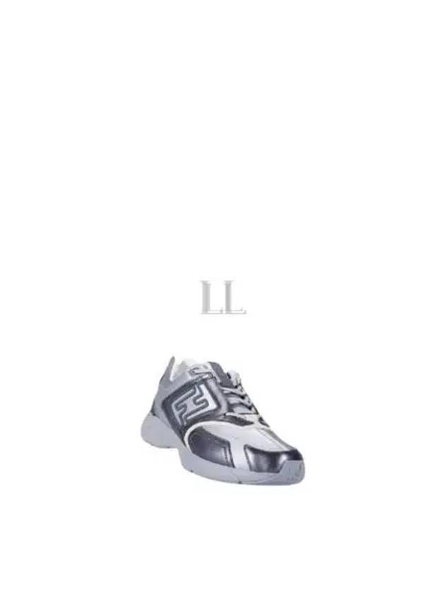 Luxury Fendi Faster Trainer Low Top Sneakers Grey