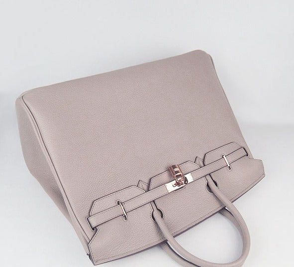Luxury Hermes Birkin 35CM Togo Leather Handbags 6099 grey golden