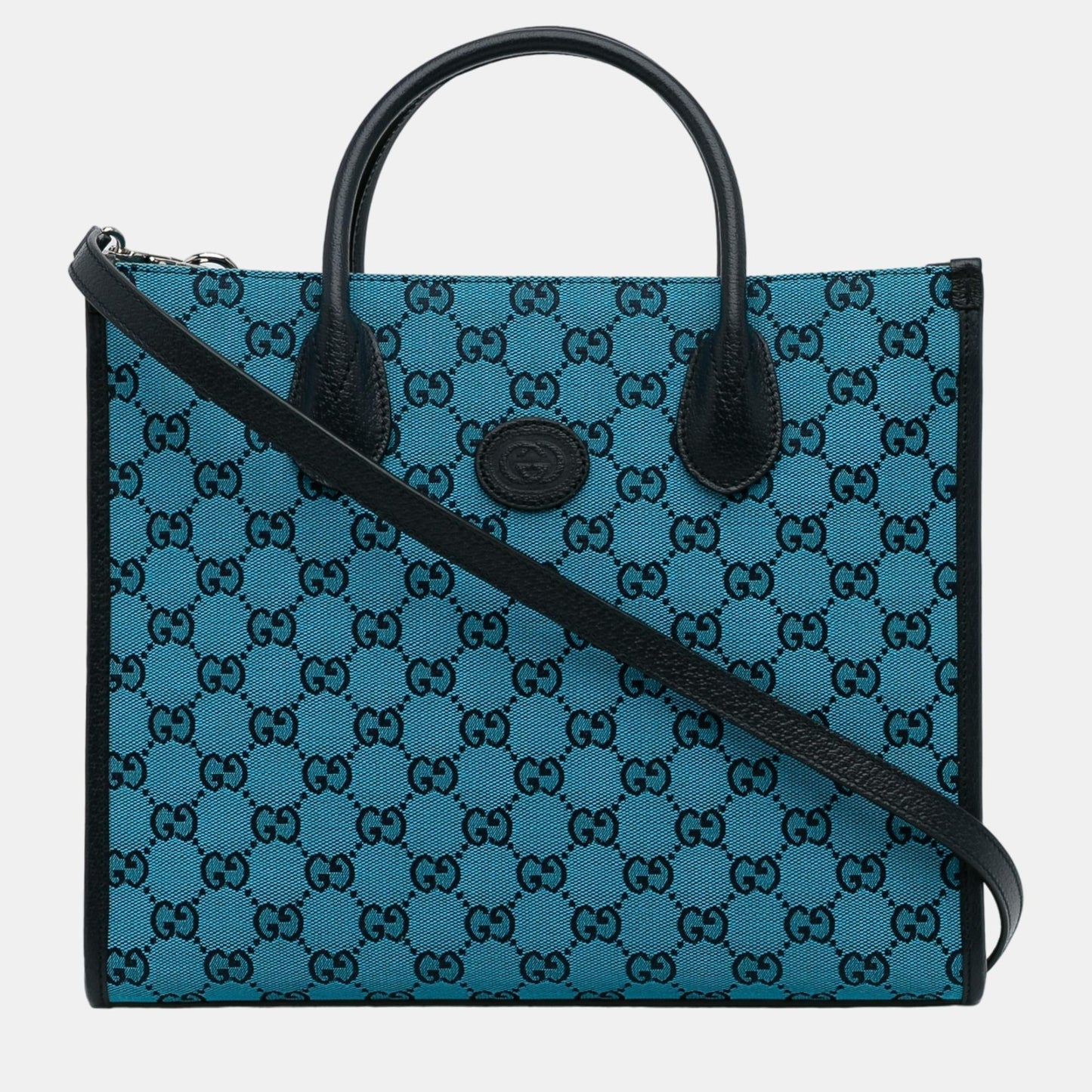 Luxury Gucci Trending 2025 Blue GG Canvas Satchel