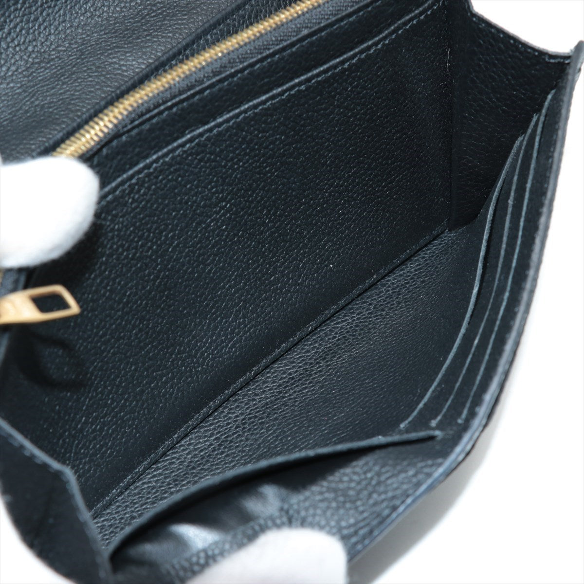 Louis Vuitton Monogram Emplant Portfolio M61182 Black Wallet