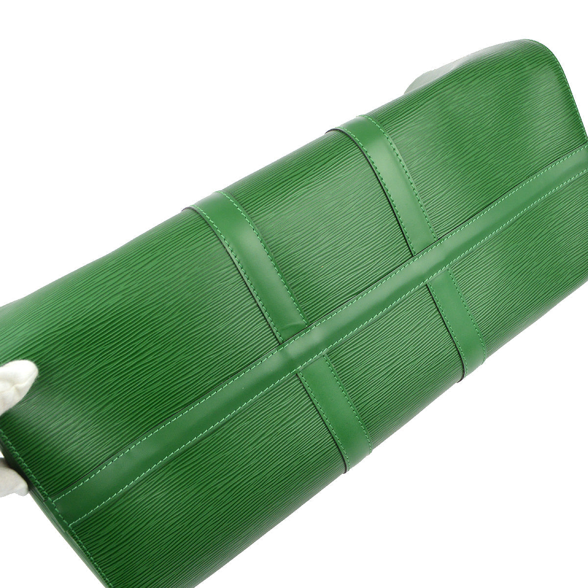 Louis Vuitton Green Epi Keepall 45 Travel Duffle Handbag M42974