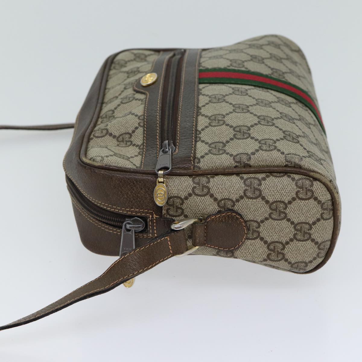 Luxury Gucci Trending 2025 GG Canvas Web Sherry Line Shoulder Bag PVC Beige Green Red