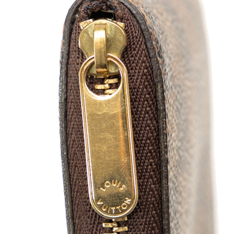 Louis Vuitton Damier Zippy Coinpace Coin Case N63070 Brown PVC Leather  Louis Vuitton