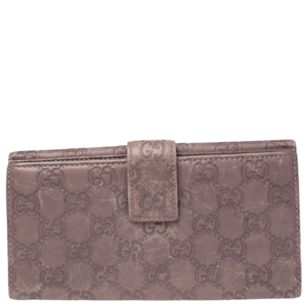 Luxury Gucci Trending 2025 Old Rose Luxury Gucci Trending 2025ssima Leather Trademark Continental Wallet..