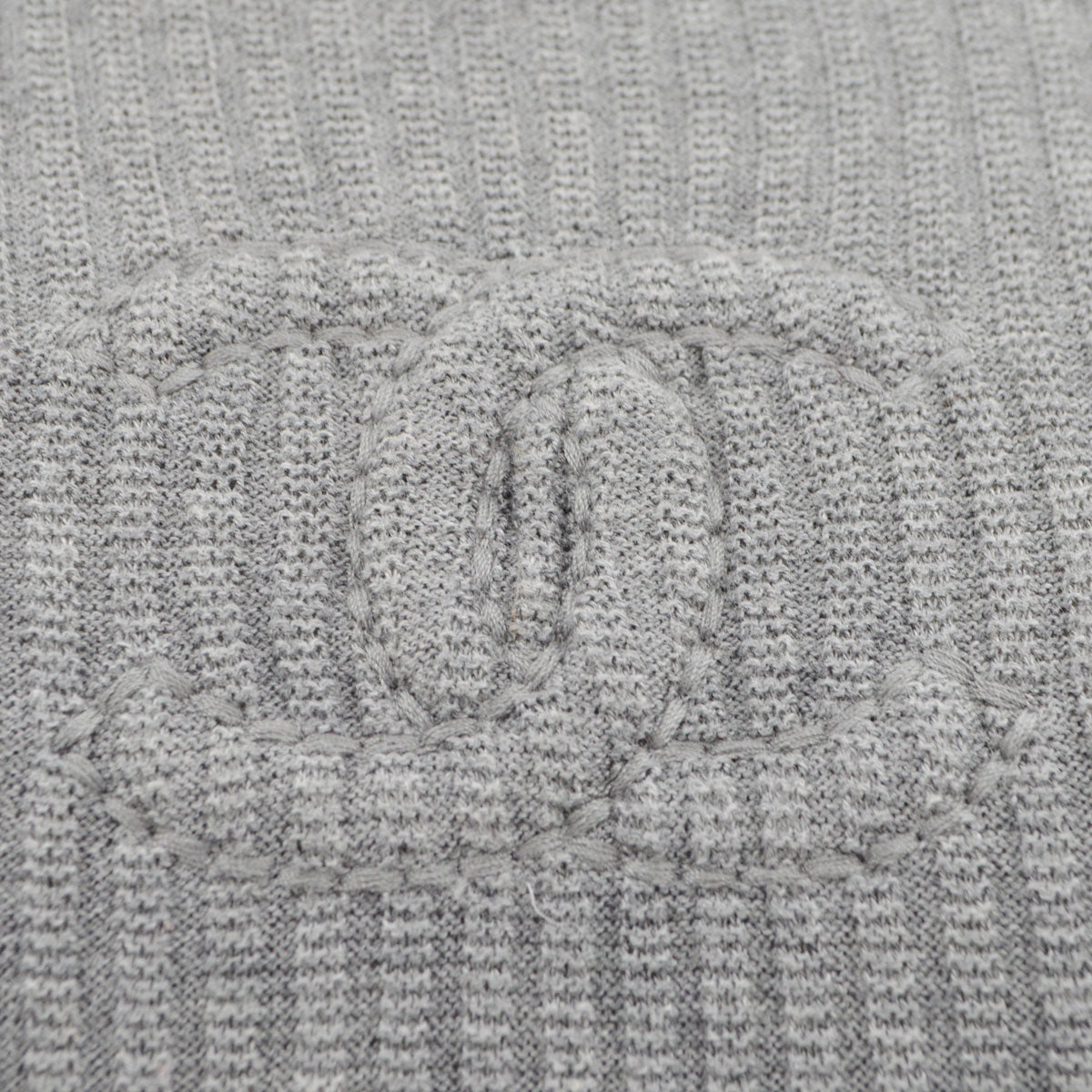 Luxury Chanel 2009 Spring CC stitch ribbed short-sleeved dress #36