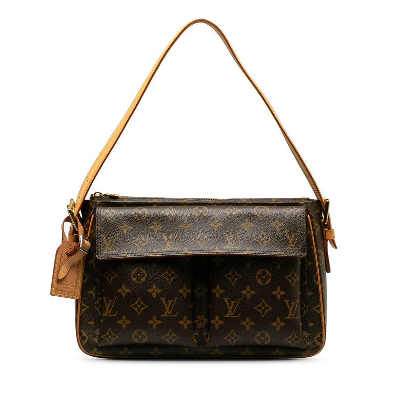 Louis Vuitton Monogram Vivace GM Shoulder Bag M51163 Brown PVC Leather  Louis Vuitton