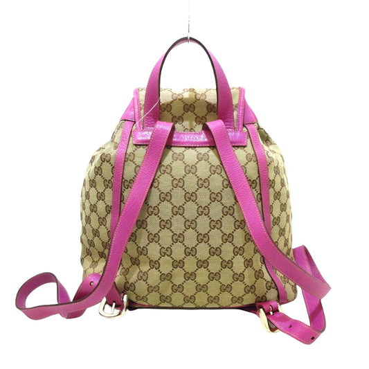 Gucci Gg Pattern  Canvas Backpack Bag