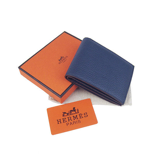 Luxury Hermes Wallet H014 Mens Wallet Blue