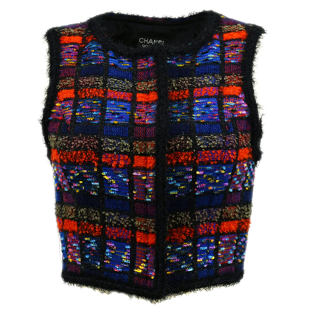 Chanel Ensemble Jacket Tops Black 94H #36 #34