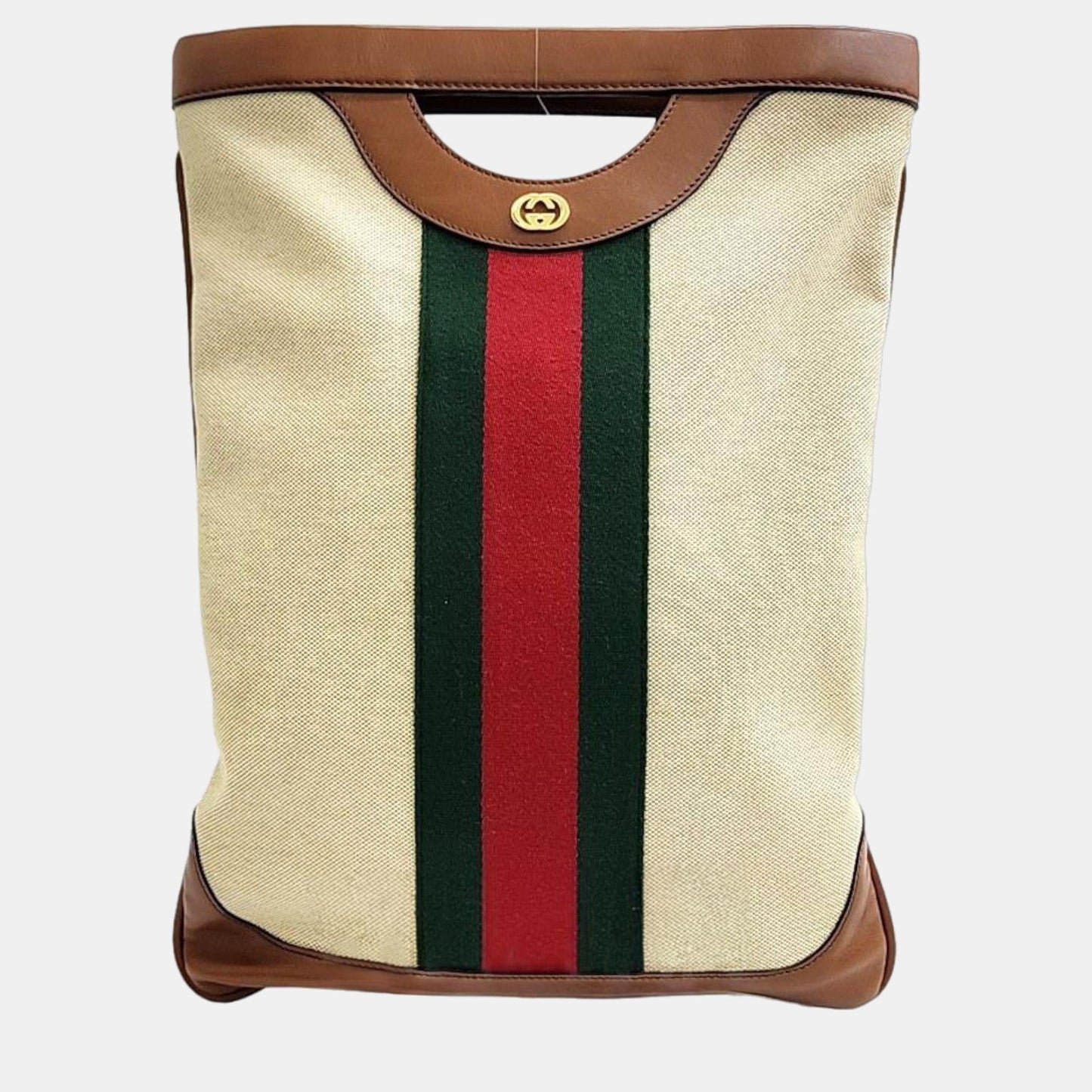 Luxury Gucci Trending 2025 Beige/Brown Web Chain Shoulder Bag
