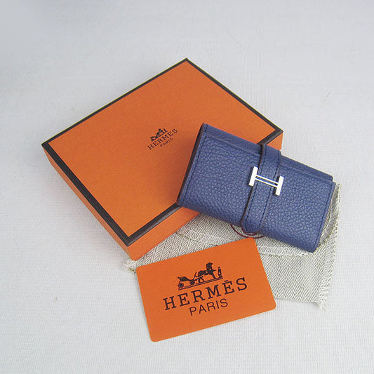 Luxury Hermes Wallet H022 Ladies Blue