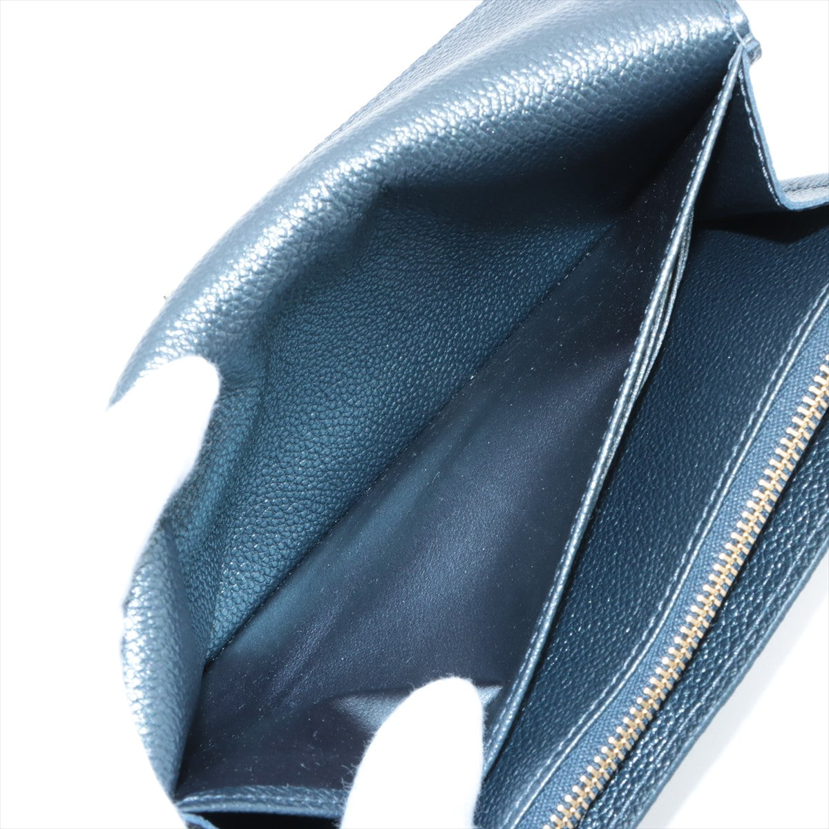 Louis Vuitton Monogram Emplant Portfoliosala NM M82668 Blue Long  Reaction Wallet