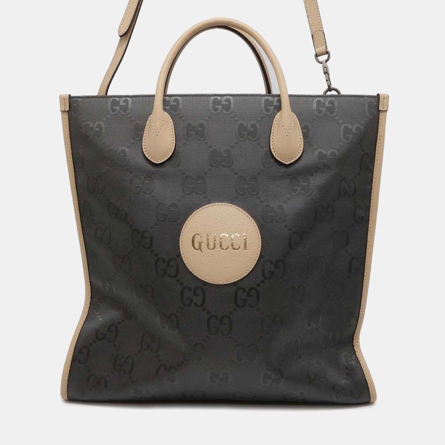 Luxury Gucci Trending 2025 Grey Canvas GG Nylon Off The Grid Tote Bag