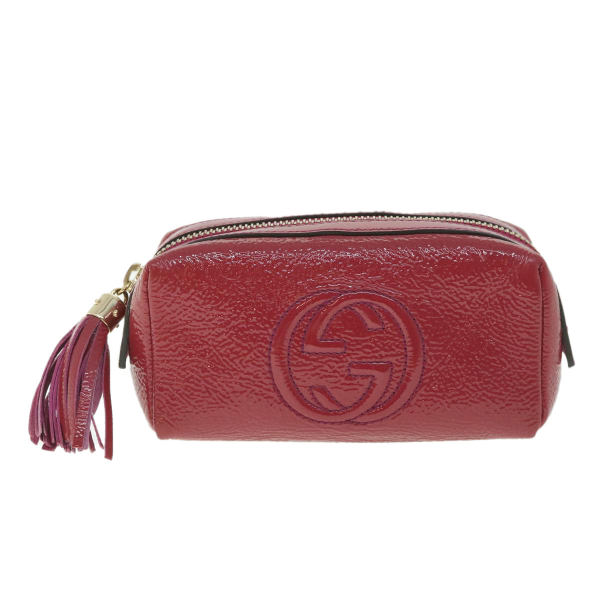 Gucci Interlocking G  Patent Leather Clutch Bag ()