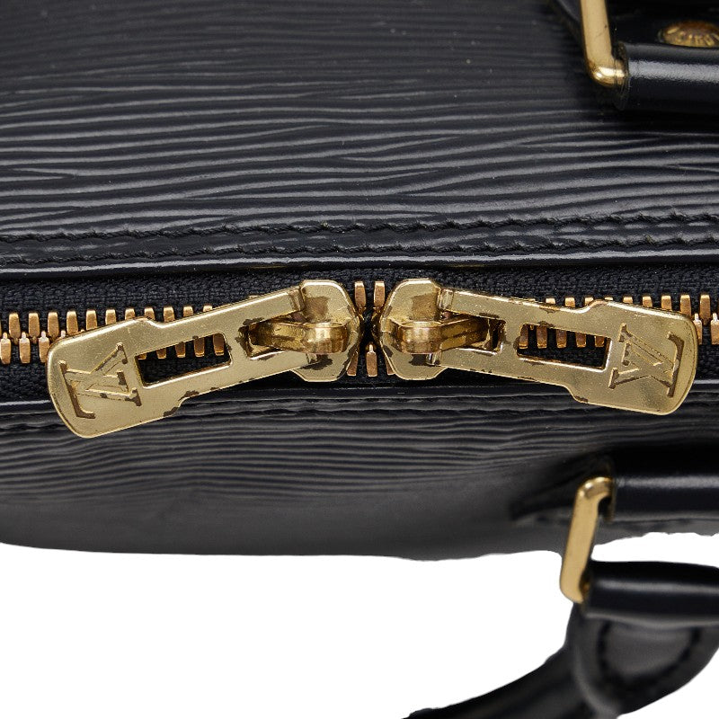 Louis Vuitton Epi Alma Handbag M52142 Noneir Black Leather  Louis Vuitton