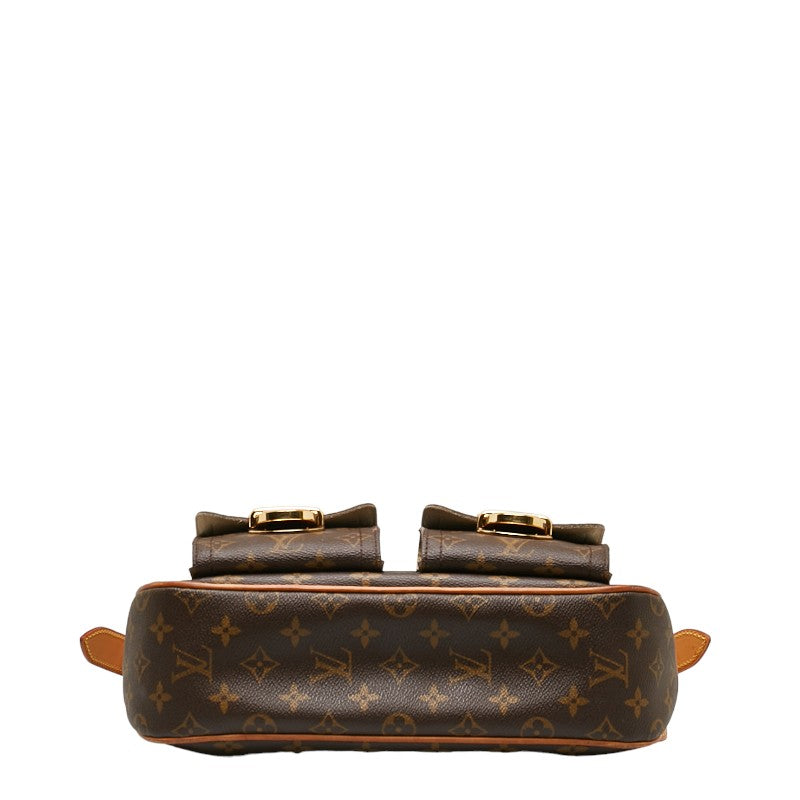 Louis Vuitton Monogram Hudson GM Shoulder Bag M40045 Brown PVC Leather  Louis Vuitton