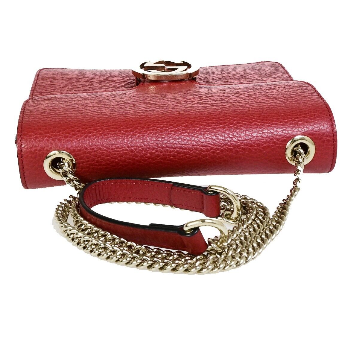 Gucci Interlocking  Leather Shoulder Bag ()